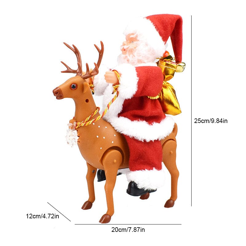 🎅Electric Chimney Climbing Santa Claus Musical Toys🎄