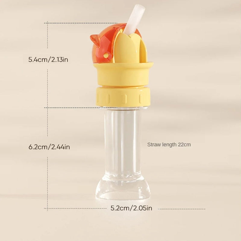 Reusable children beverage water bottle straw lid