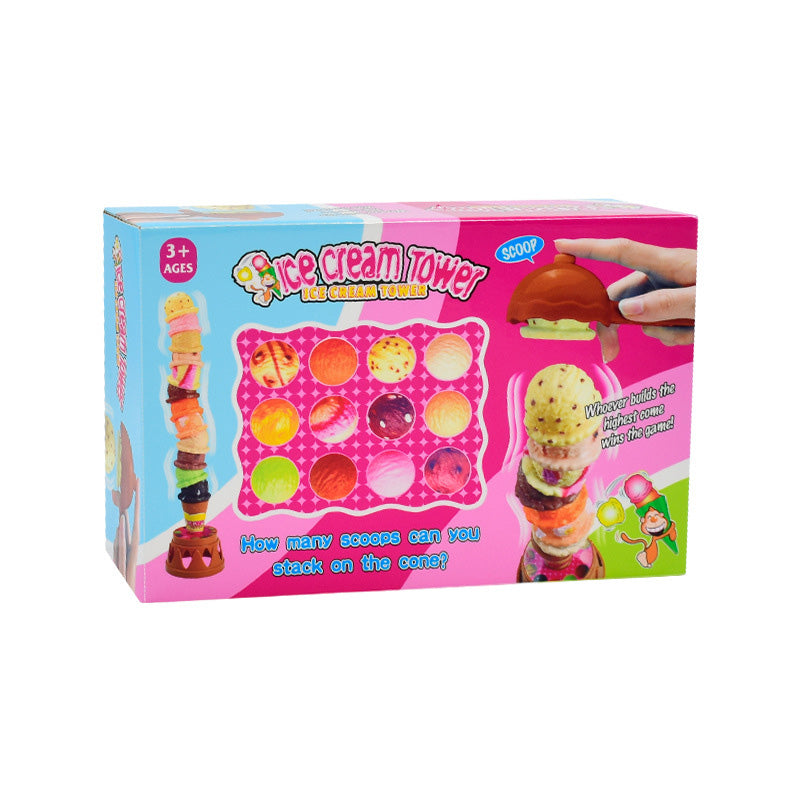 Ice Cream Toy Stacking Tower Set