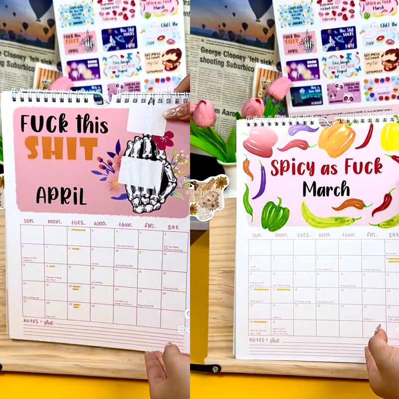 HERE WE FUCKING GO AGAIN 2025 CALENDAR