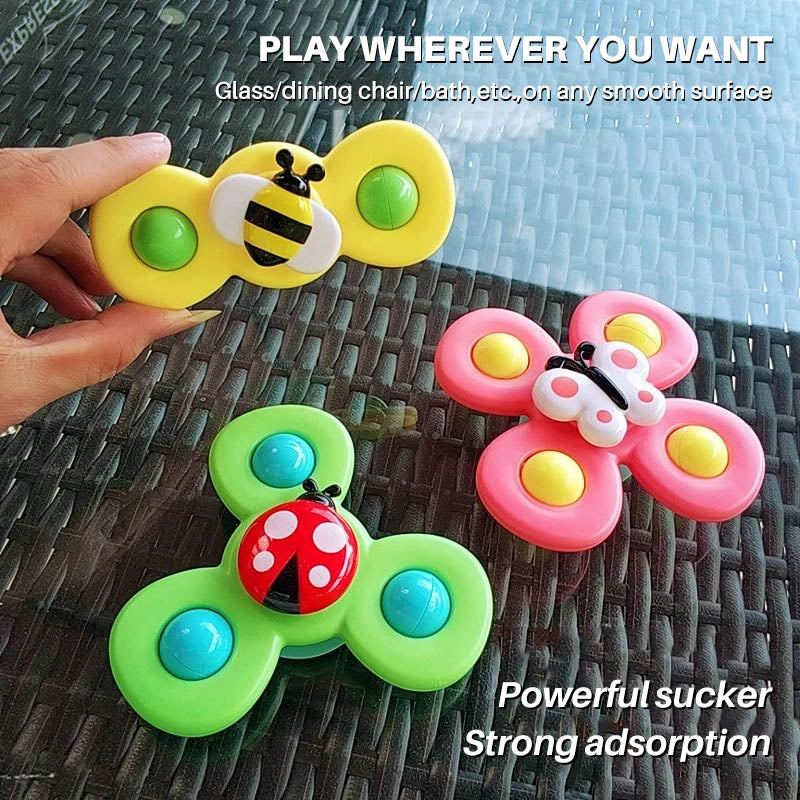 Suction cup spinner toys