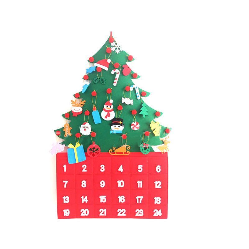 Felt Christmas Tree with Detachable Ornaments