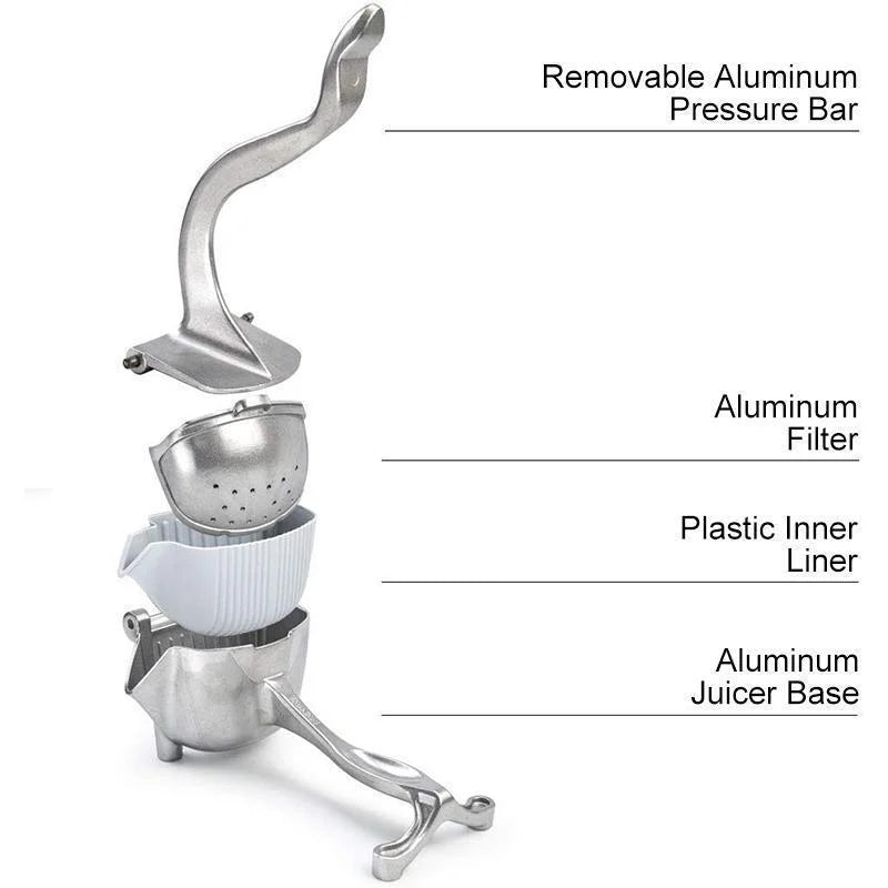 Heavy duty manual fruit juicer