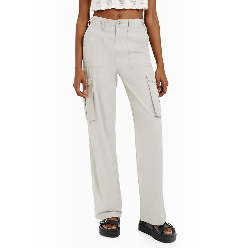 Adjustable Women's Straight Fit Cargo Pants