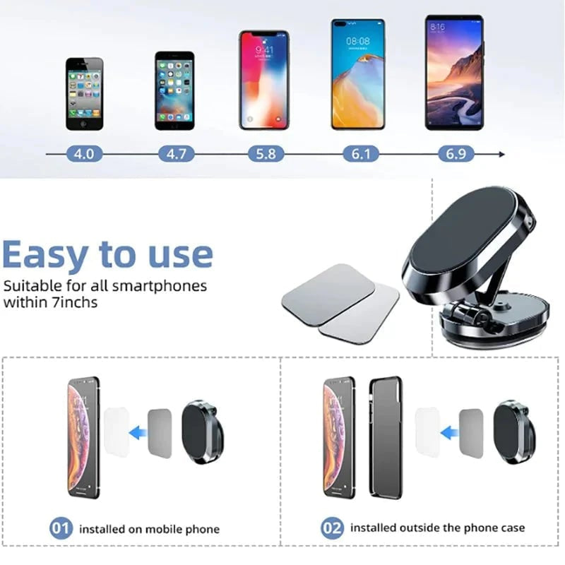 Metal Folding Car Phone Holder