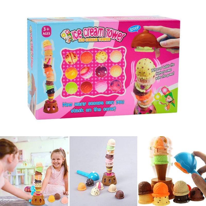 Ice Cream Toy Stacking Tower Set