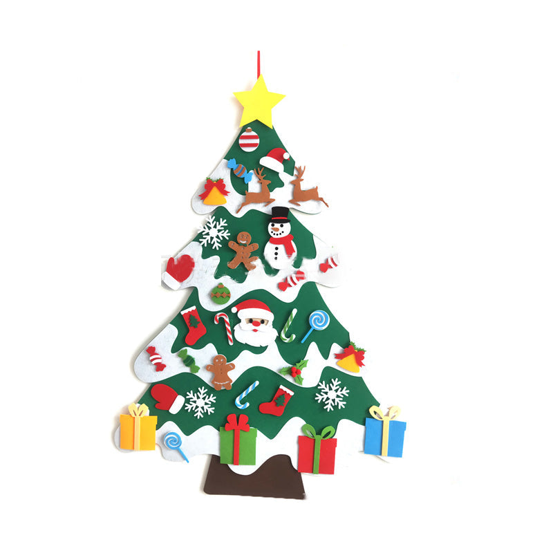 Felt Christmas Tree with Detachable Ornaments