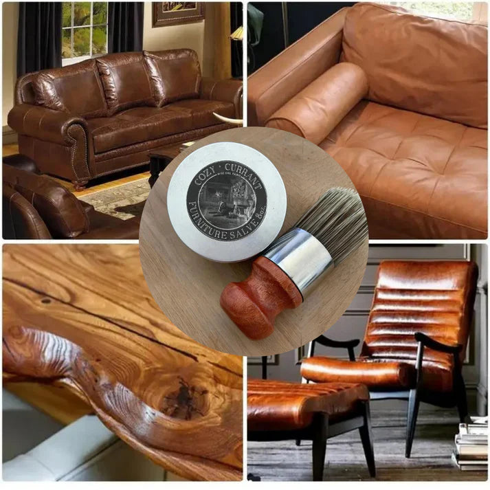 Leather Furniture Salve & Brush Set