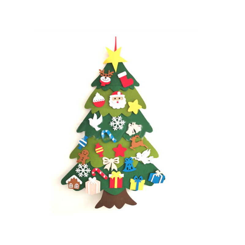 Felt Christmas Tree with Detachable Ornaments