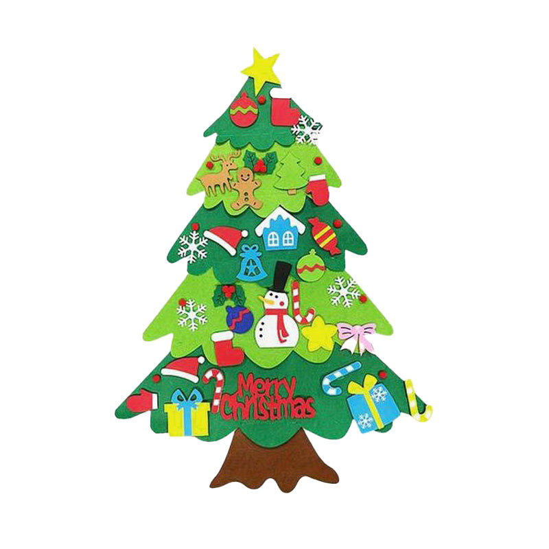 Felt Christmas Tree with Detachable Ornaments