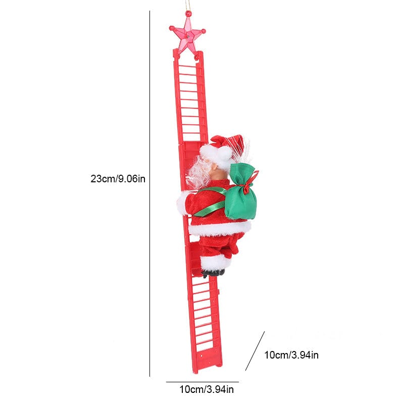 🎅Electric Chimney Climbing Santa Claus Musical Toys🎄