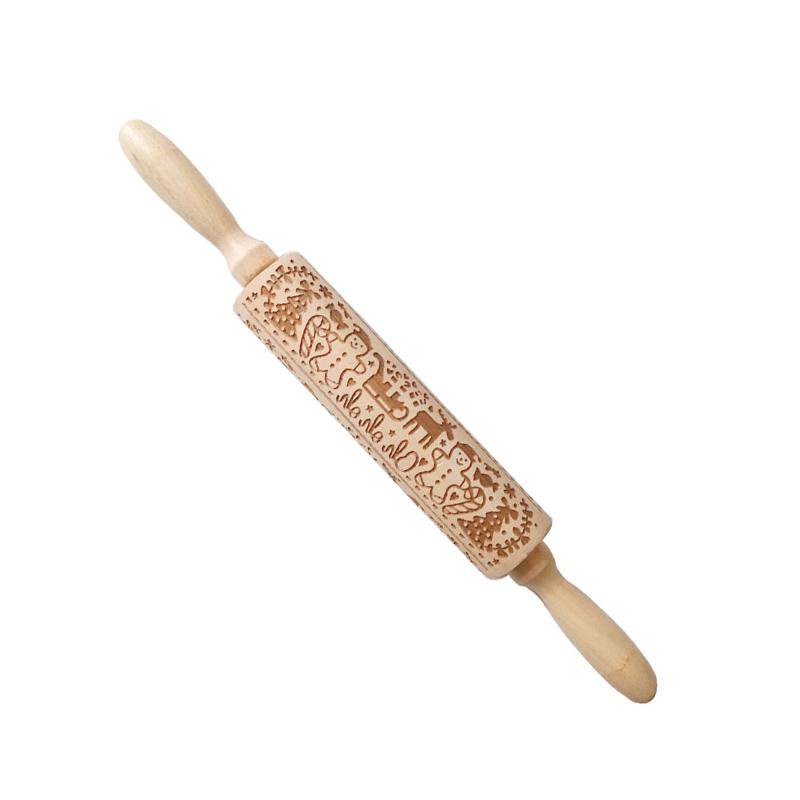 Christmas Print Rolling Pin