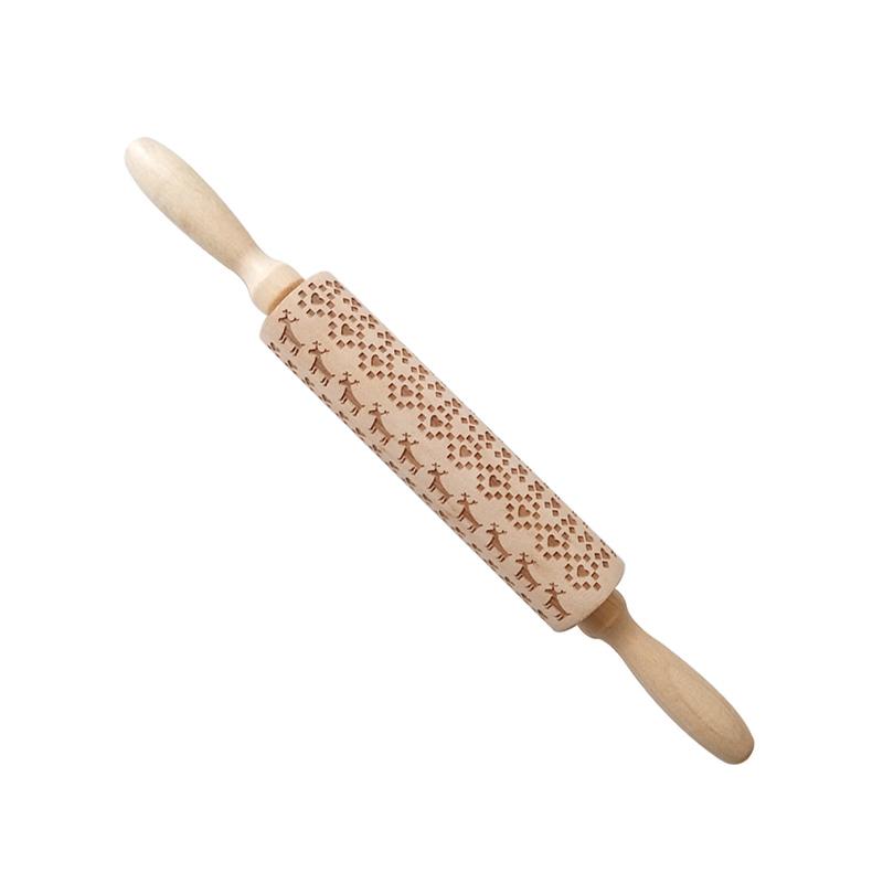 Christmas Print Rolling Pin