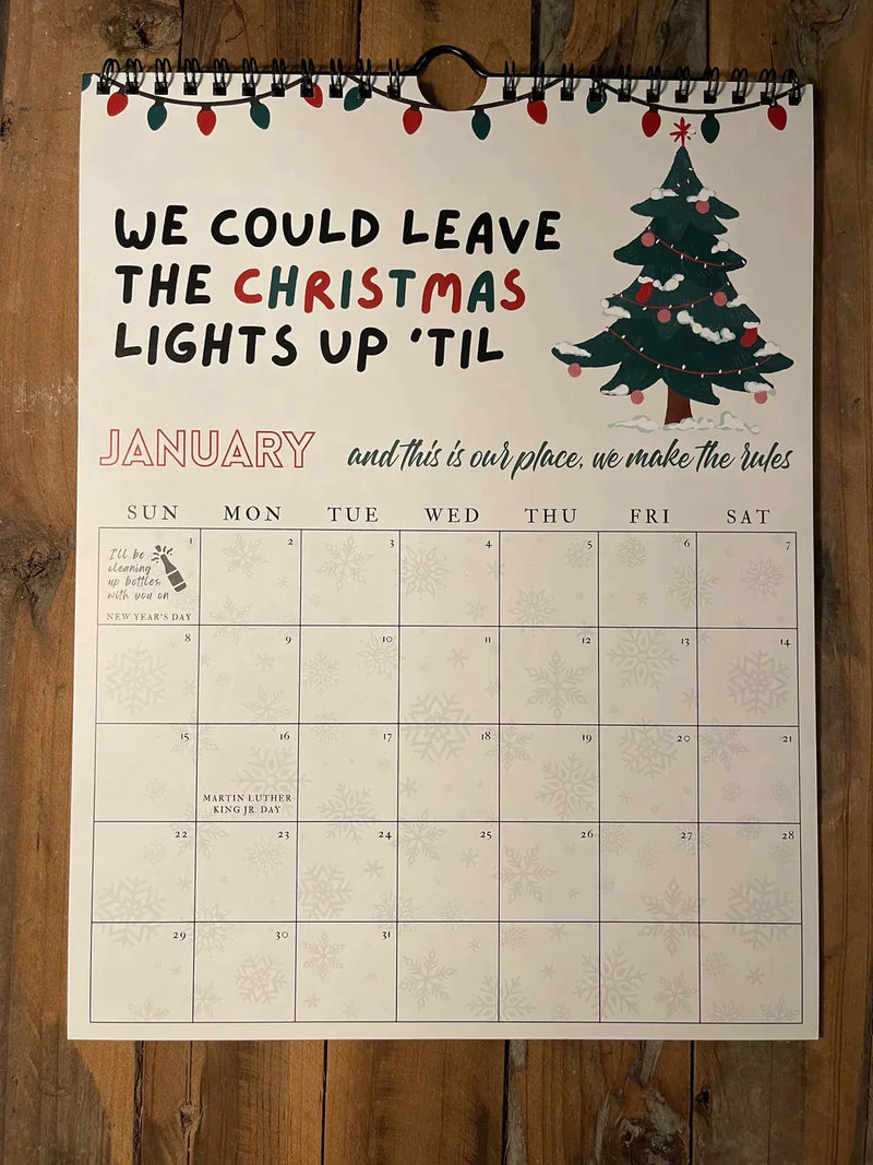 TS Lyrics Calendar