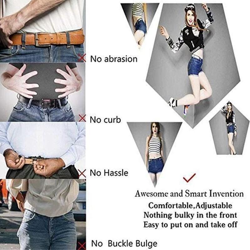 Buckle-free Invisible Elastic Waist Belts for Adults & Children