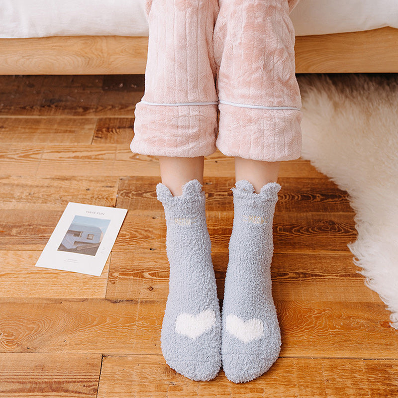 Lovely Plush Sock Thickening Floor Socks