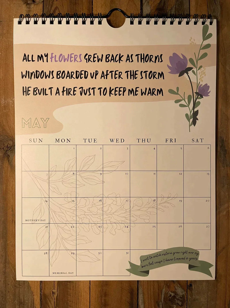 TS Lyrics Calendar