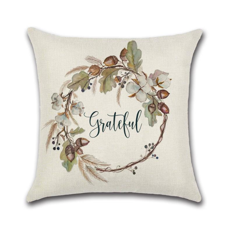 Soft Linen Pillow Case Cushion Cover