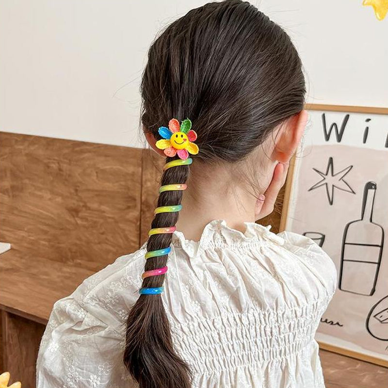 Colorful Telephone Wire Hair Bands for Kids