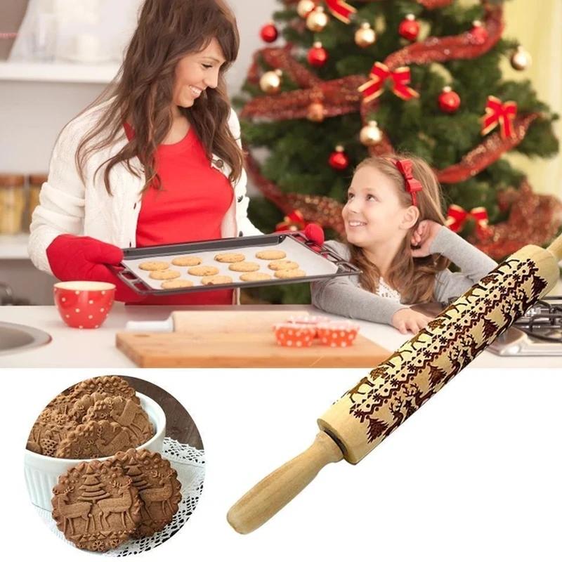 Christmas Print Rolling Pin