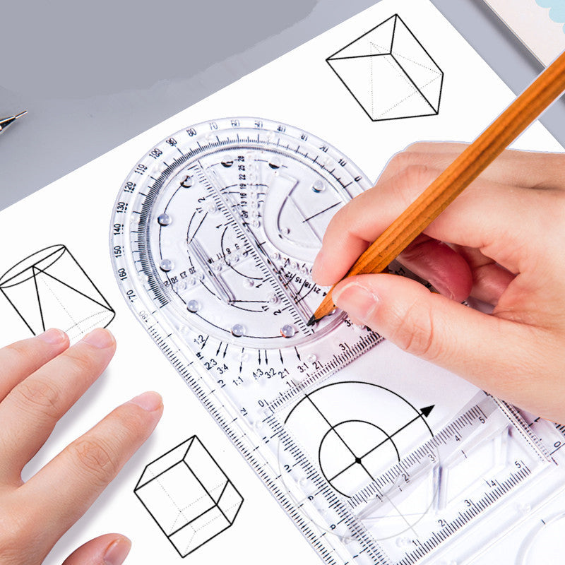 Multifunctional Student Math Ruler