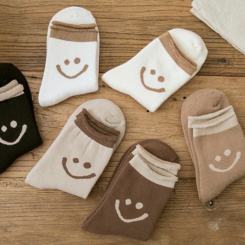 Juicecat™ Lovely Smile Face Cotton Socks