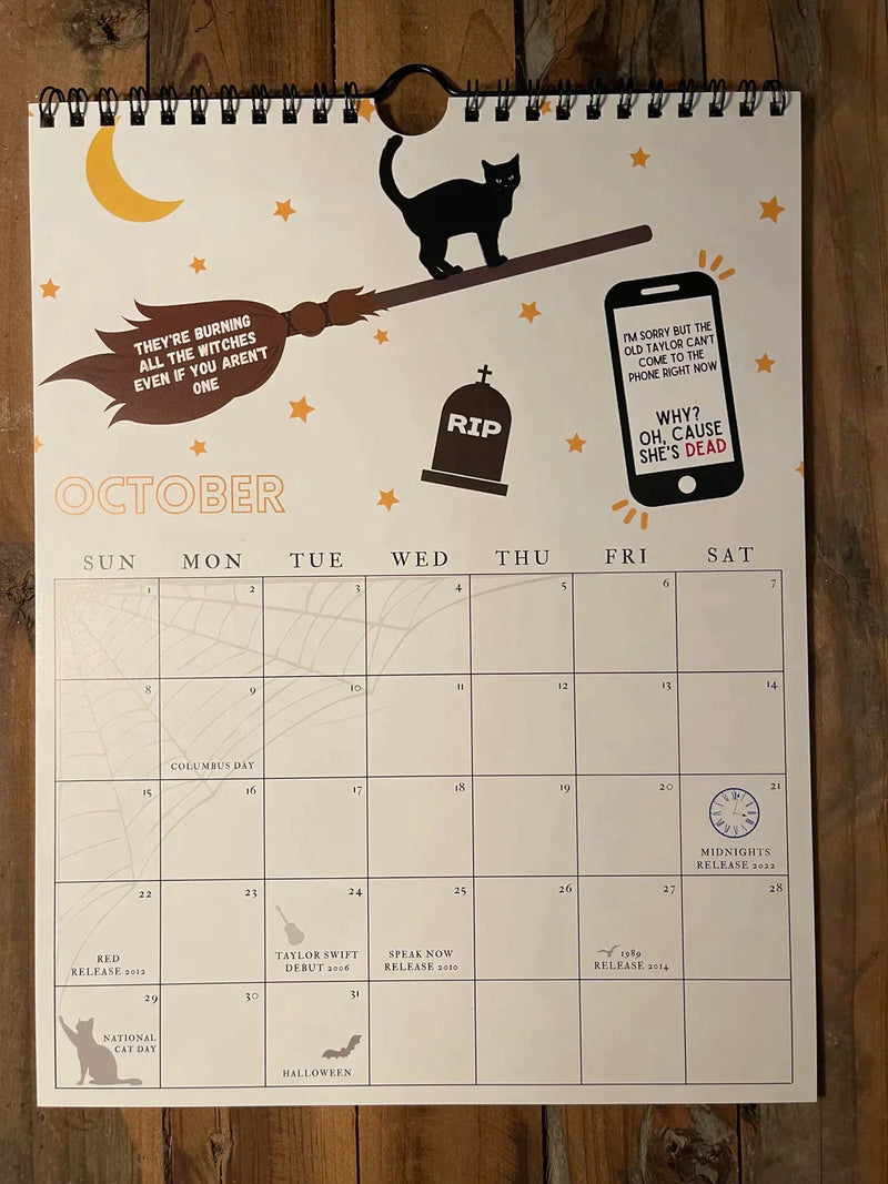 TS Lyrics Calendar