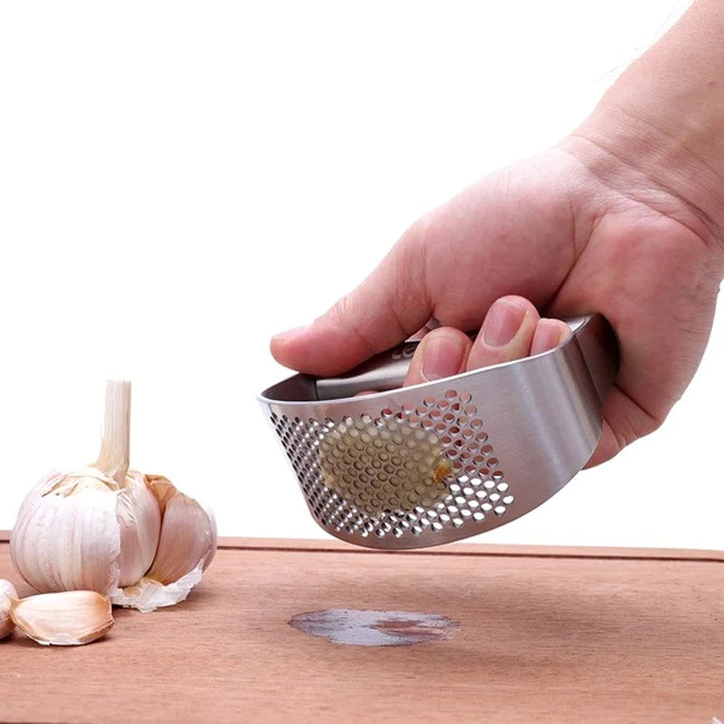 Premium Stainless Steel Garlic Press, Garlic Press Cooking Tool