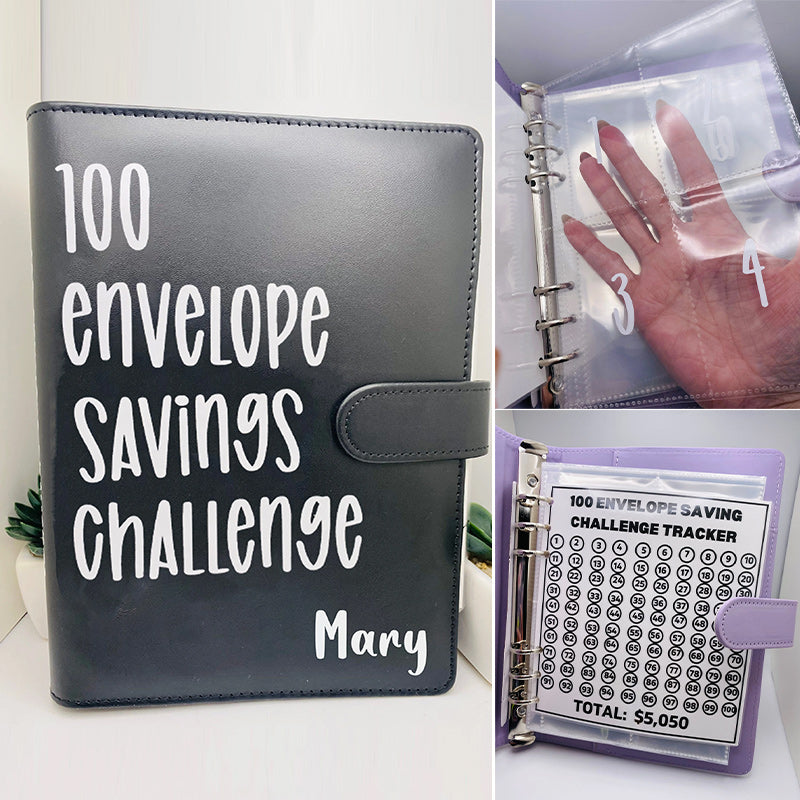 100 Envelope Challenge Binder【Buy 2 Get 5% Off】