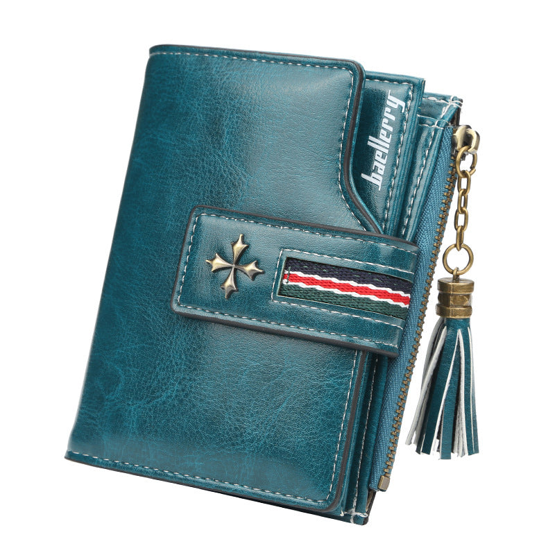 Tassel Zip Women's Crop Wallet