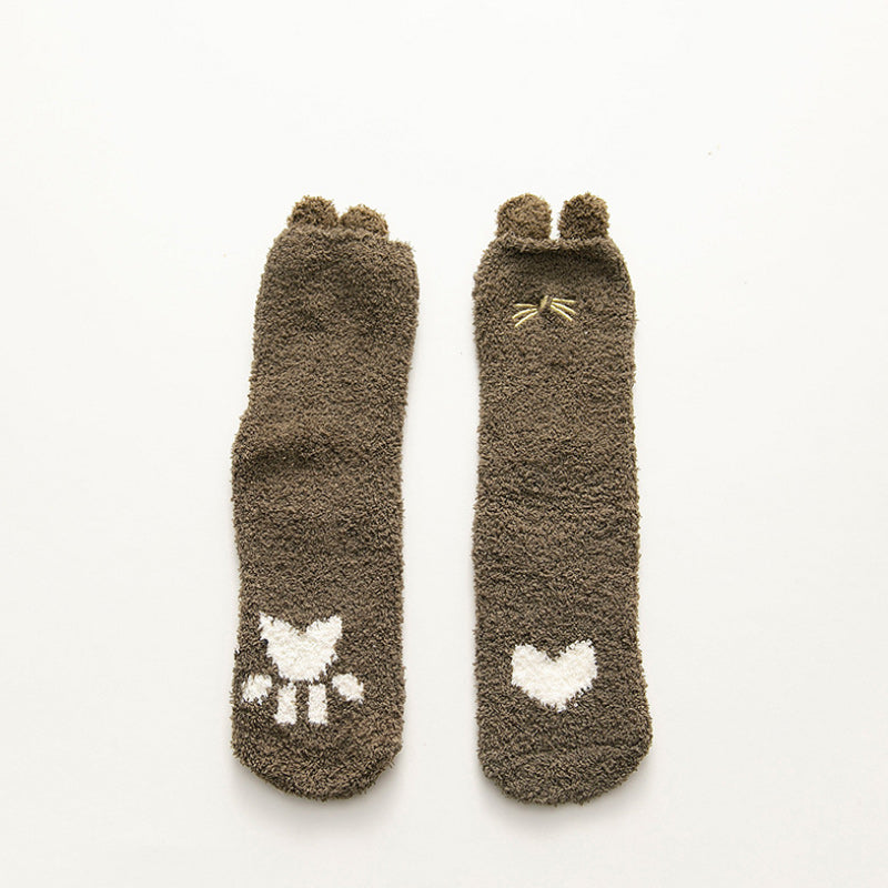 Lovely Plush Sock Thickening Floor Socks