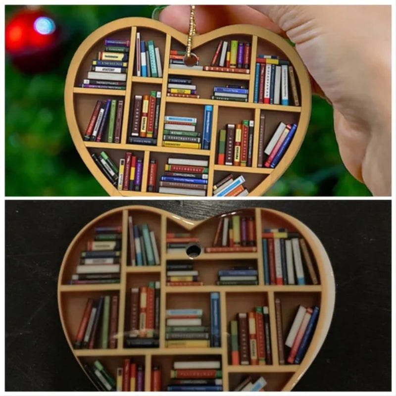 Cute Heart-shaped Bookshelf Decoration