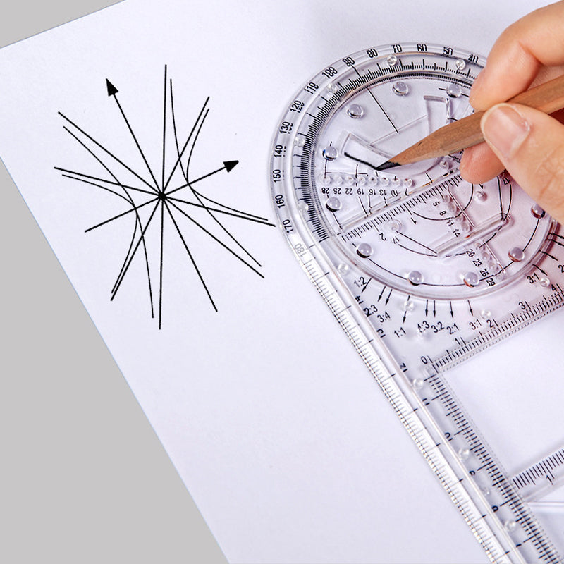 Multifunctional Student Math Ruler