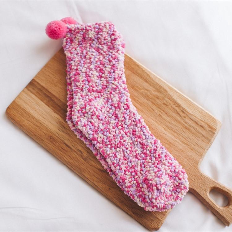 Pom Pom Cupcake Socks