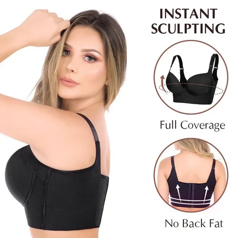 Deep Cup Bra With Shapewear