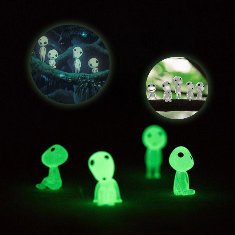 LUMINOUS GARDEN GHOST MINIATURE FIGURINES