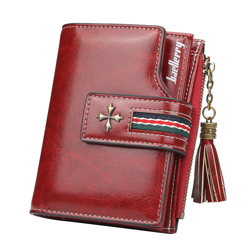 Tassel Zip Women's Crop Wallet