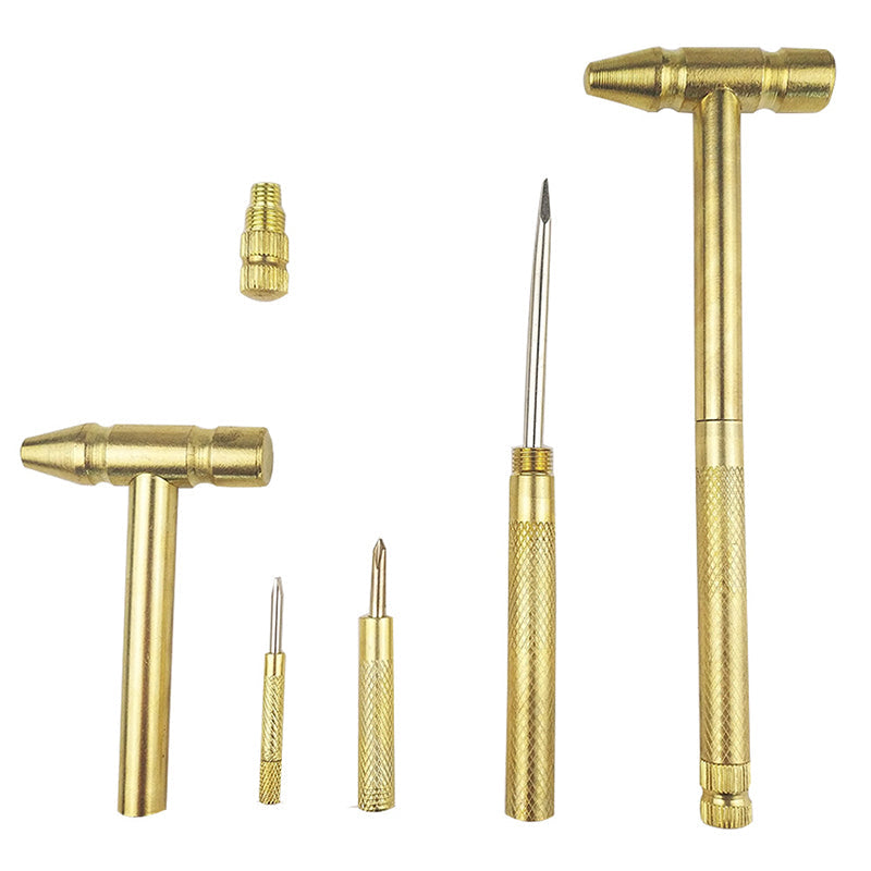 6 in 1 Micro Mini Multifunction Copper Hammer