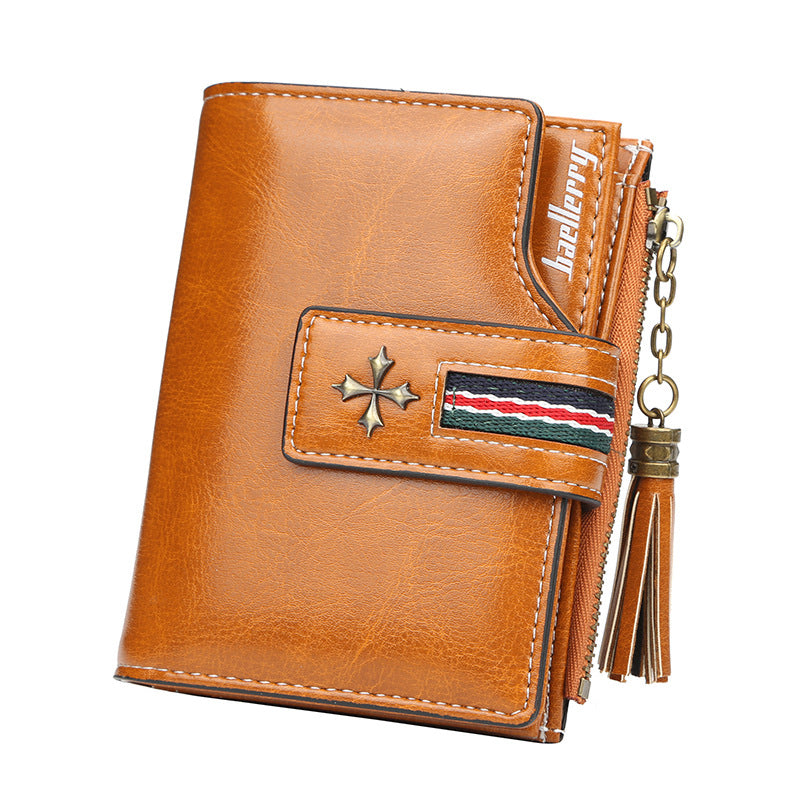 Tassel Zip Women's Crop Wallet